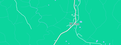 Map showing the location of Black Rainbow in W Tree, VIC 3885