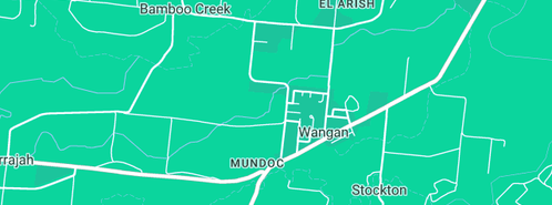 Map showing the location of Wangan Garage in Wangan, QLD 4871