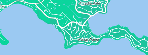 Map showing the location of Pea-Trie Design in Wangi Wangi, NSW 2267