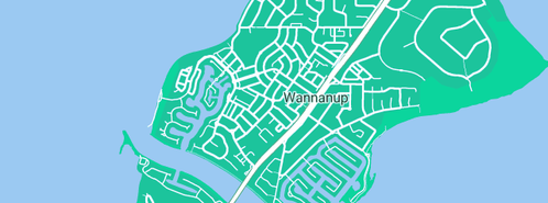 Map showing the location of South Mandurah Antenna & Tuning Services in Wannanup, WA 6210