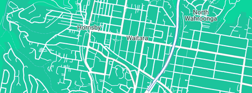 Map showing the location of Northside European in Waitara, NSW 2077