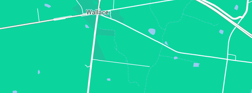 Map showing the location of Bills Tree Lopping in Wallace, VIC 3352