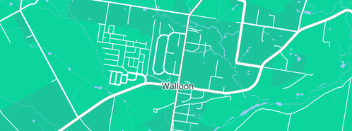 Map showing the location of Woodsmoke Designs in Walloon, QLD 4306