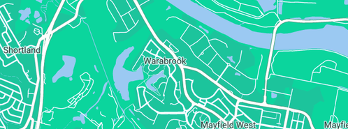 Map showing the location of Pulbrook Annette in Warabrook, NSW 2304