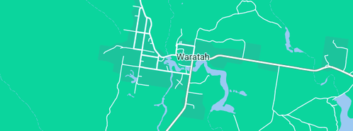 Map showing the location of Waratah Men's Shed in Waratah, TAS 7321