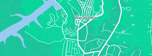 Map showing the location of Warragamba Delicatessen in Warragamba, NSW 2752