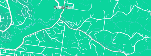 Map showing the location of Leadlight by Lisa in Wattle Glen, VIC 3096