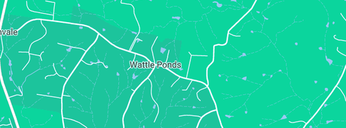 Map showing the location of Custom Framer in Wattle Ponds, NSW 2330