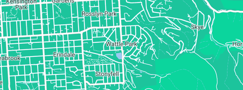 Map showing the location of Adelaide Gutter Mesh in Wattle Park, SA 5066