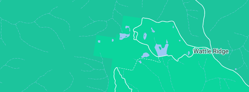 Map showing the location of Emmetts Flat Campsite in Wattle Ridge, NSW 2575