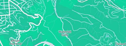 Map showing the location of Parks Of Adelaide Waterfall Gully in Waterfall Gully, SA 5066