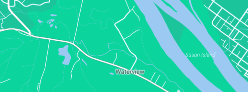 Map showing the location of Ward in Waterview, NSW 2460