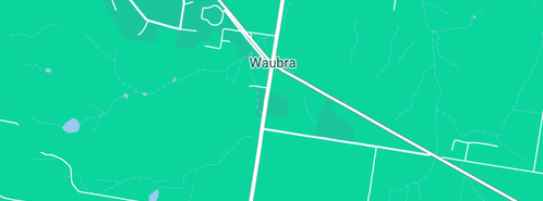 Map showing the location of Ballarat Tip Truck Hire in Waubra, VIC 3352