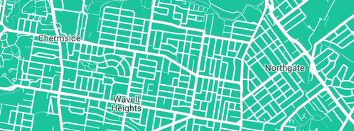 Map showing the location of Corbo Constructions in Wavell Heights North, QLD 4012