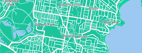 Map showing the location of Total SEO in Waverley, NSW 2024