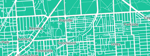 Map showing the location of Premier Child Care Centre in Wayville, SA 5034