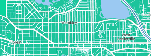 Map showing the location of Drivability in Wembley, WA 6014