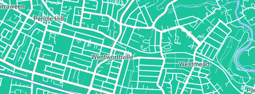 Map showing the location of Football Heaven in Wentworthville, NSW 2145