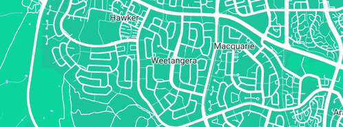 Map showing the location of Innovative Processes & Chemicals in Weetangera, ACT 2614