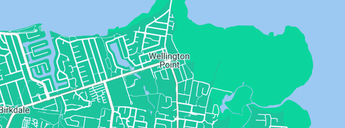 Map showing the location of A Beauty Stop Home Beauty Clinic in Wellington Point, QLD 4160