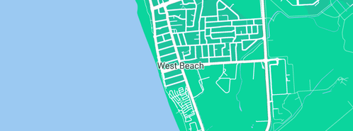 Map showing the location of Baker Interactive in West Beach, SA 5024