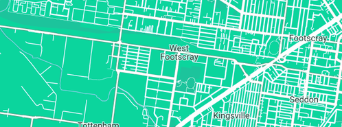 Map showing the location of Radiant Exhausts Pty Ltd in West Footscray, VIC 3012