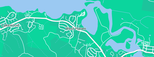 Map showing the location of Avenger Carpet Cleaning in West Haven, NSW 2443