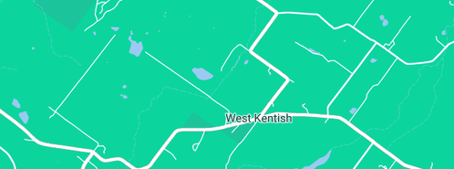 Map showing the location of Heavenly Pup Tub in West Kentish, TAS 7306