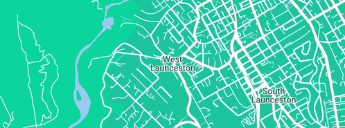 Map showing the location of Stuart Willes in West Launceston, TAS 7250