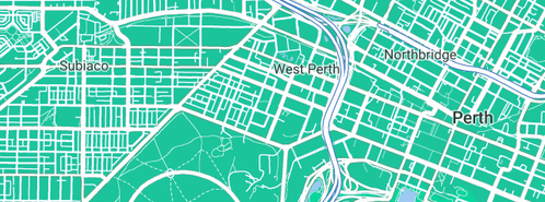 Map showing the location of West Perth Oral & Maxillofacial Surgery in West Perth, WA 6005