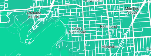 Map showing the location of AA Adis Floors in West Richmond, SA 5033