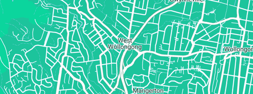 Map showing the location of Fusion Child and Family Wollongong in West Wollongong, NSW 2500