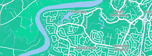 Map showing the location of Ctrl F5 Web Services in Westlake, QLD 4074