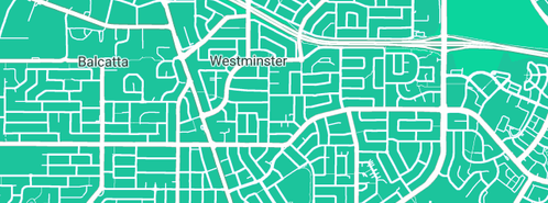 Map showing the location of Web's Creative Studios in Westminster, WA 6061