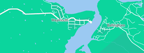 Map showing the location of Lynden's Laser Tag in Weymouth, TAS 7252