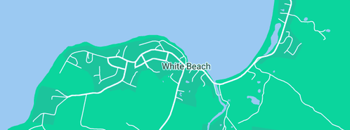 Map showing the location of White Beach Quarry in White Beach, TAS 7184