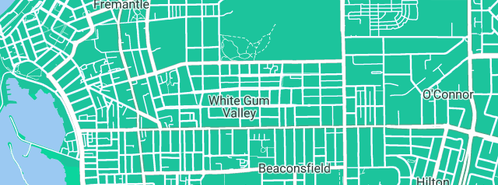 Map showing the location of FanBase Collectables in White Gum Valley, WA 6162