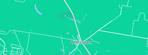 Map showing the location of Ryan W A in Whittingham, NSW 2330