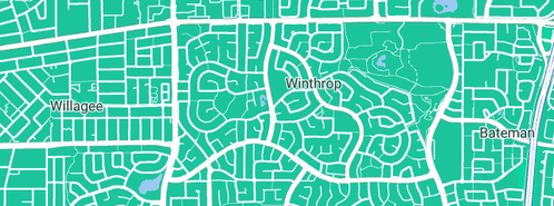 Map showing the location of Academic Associates in Winthrop, WA 6150