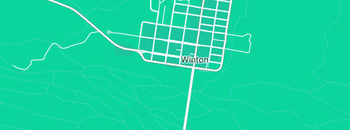 Map showing the location of Service Station Toilet Winton in Winton, QLD 4735