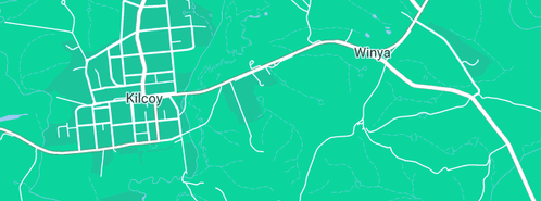 Map showing the location of Kilcoy Tyrepower in Winya, QLD 4515