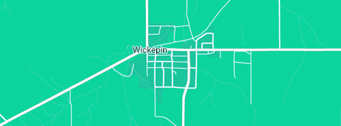 Map showing the location of Pauley P G in Wickepin, WA 6370
