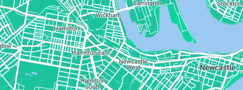 Map showing the location of Cars To Cabs in Wickham, NSW 2293