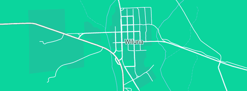 Map showing the location of Wiluna Club Hotel Motel & Caravan Park in Wiluna, WA 6646