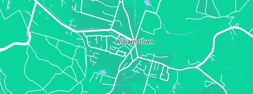 Map showing the location of White Andrew & Julie in Williamstown, SA 5351