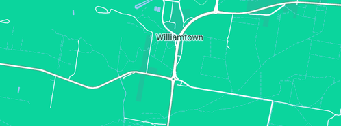 Map showing the location of Budget Car Rentals in Williamtown, NSW 2318