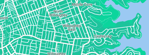 Map showing the location of Tile Stile in Willoughby East, NSW 2068