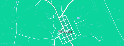 Map showing the location of Old Bakery Wirrabara in Wirrabara, SA 5481
