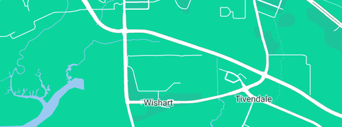 Map showing the location of Robbie Robbins Reserve Van Park in Wishart, NT 822