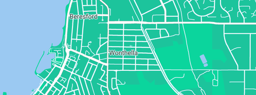 Map showing the location of Geraldton Legal Process Servers in Wonthella, WA 6530